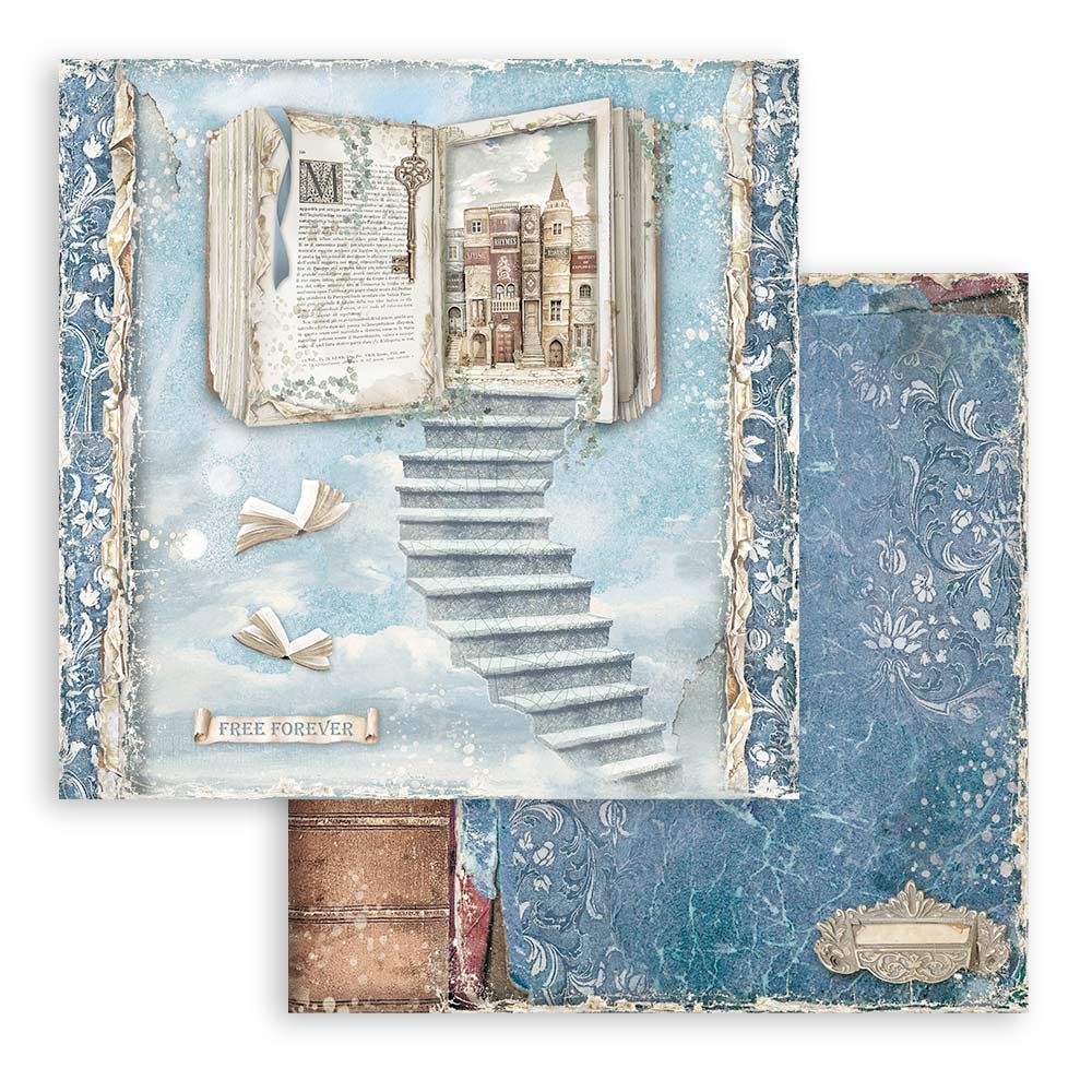 Stamperia Vintage Library 6 x 6 Paper sbbs80 page 3