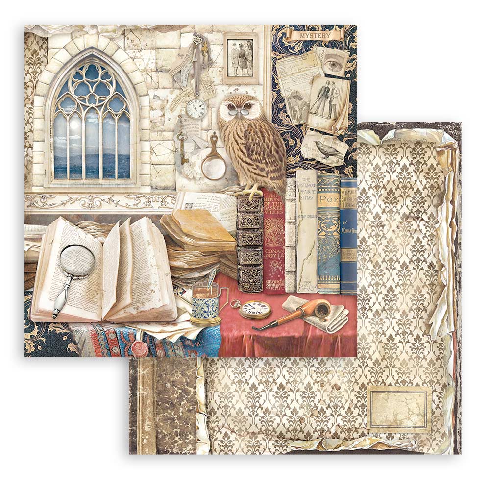 Stamperia Vintage Library 6 x 6 Paper sbbs80 page 7
