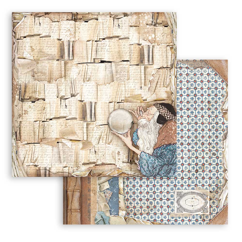 Stamperia Vintage Library 6 x 6 Paper sbbs80 page 9