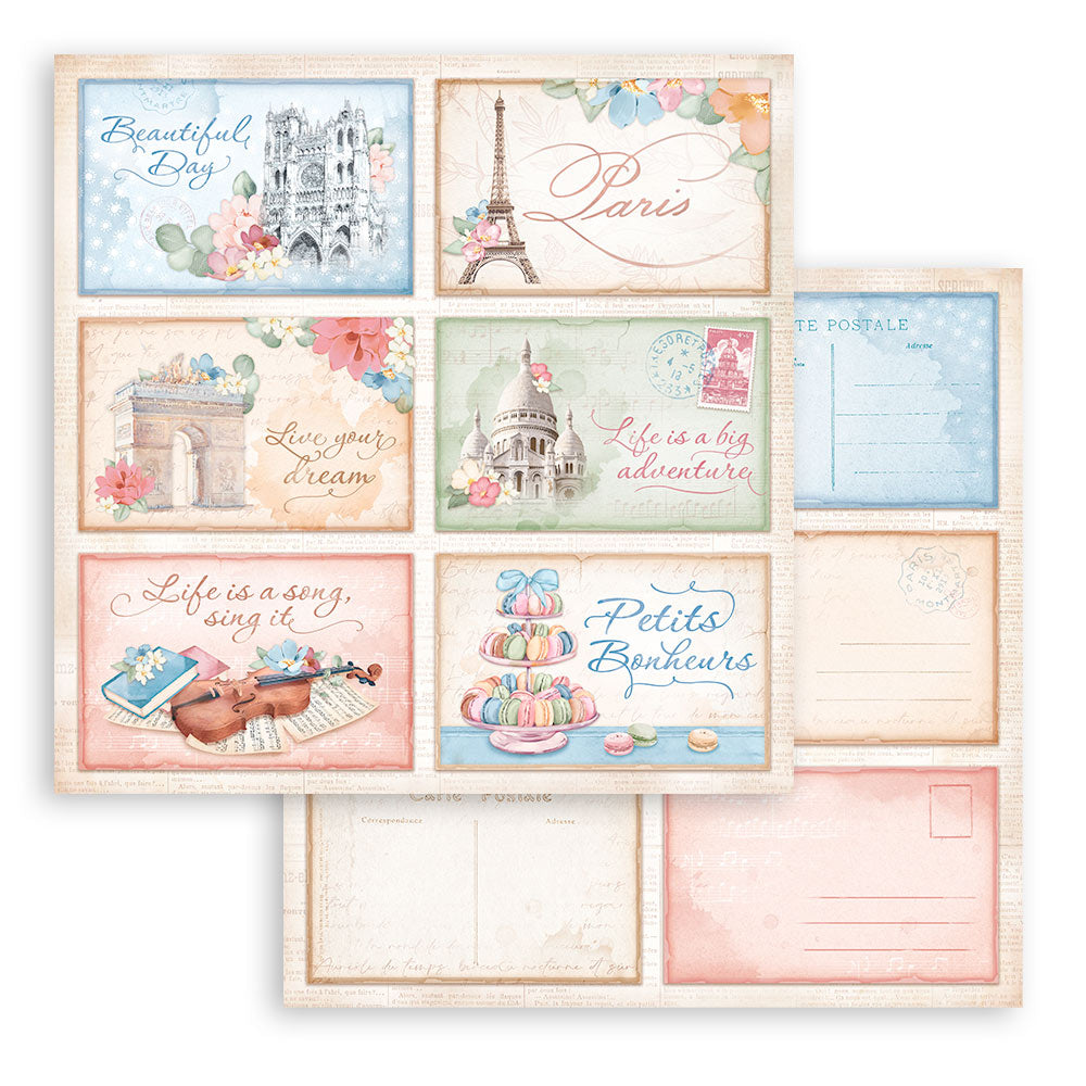 Stamperia Create Happiness Oh La La 8x8 Paper sbbs82 page 9
