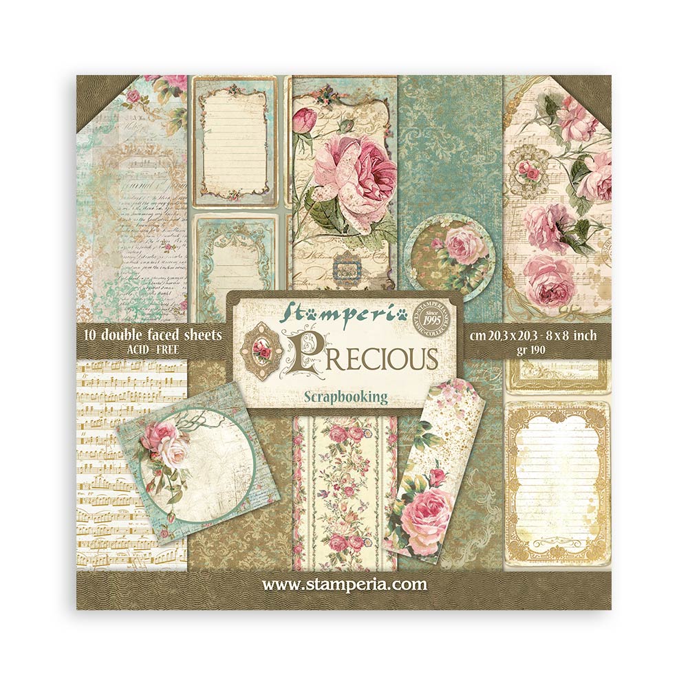 Stamperia Precious 8x8 Paper sbbs95
