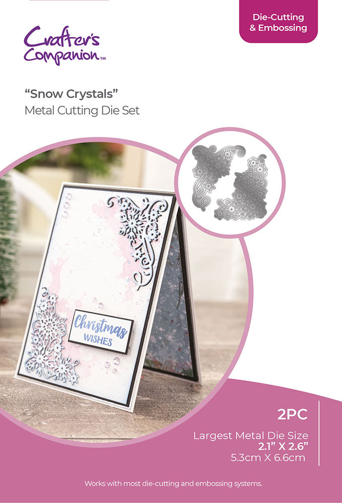 Crafter's Companion Snow Crystals Die cc-dce-md-snowc