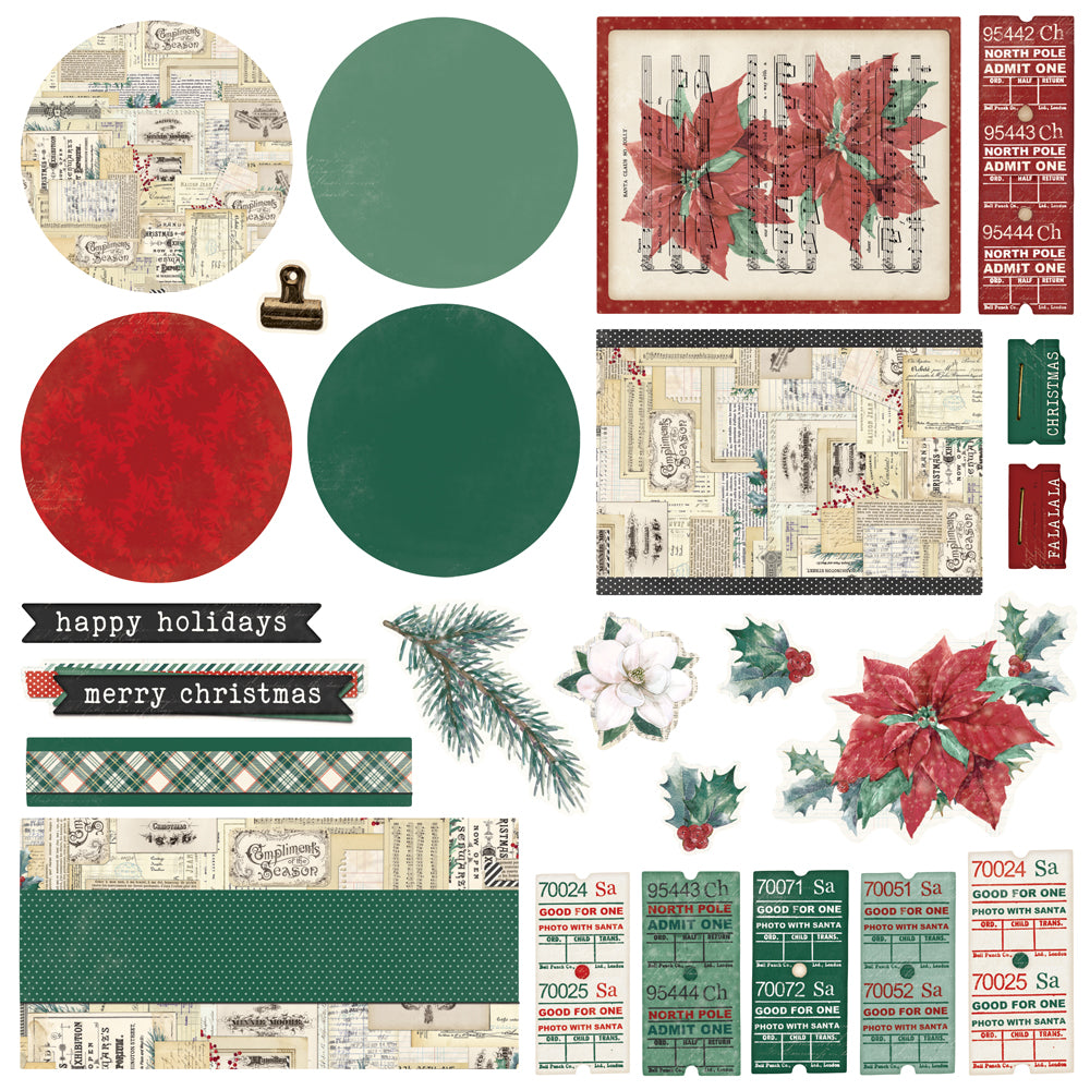Simple Stories 'Tis The Season Card Kit 20736 Christmas Designs Detailed View