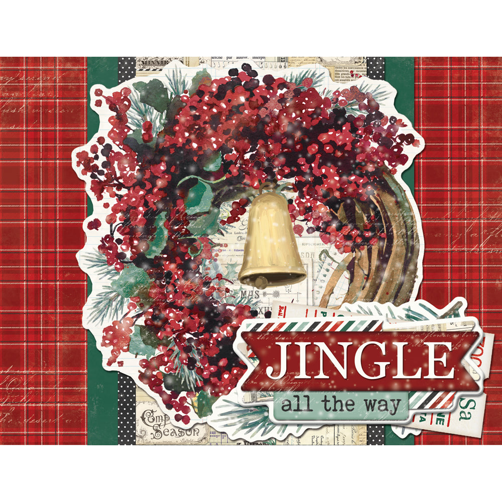Simple Stories 'Tis The Season Card Kit 20736 Jingle All The Way Card