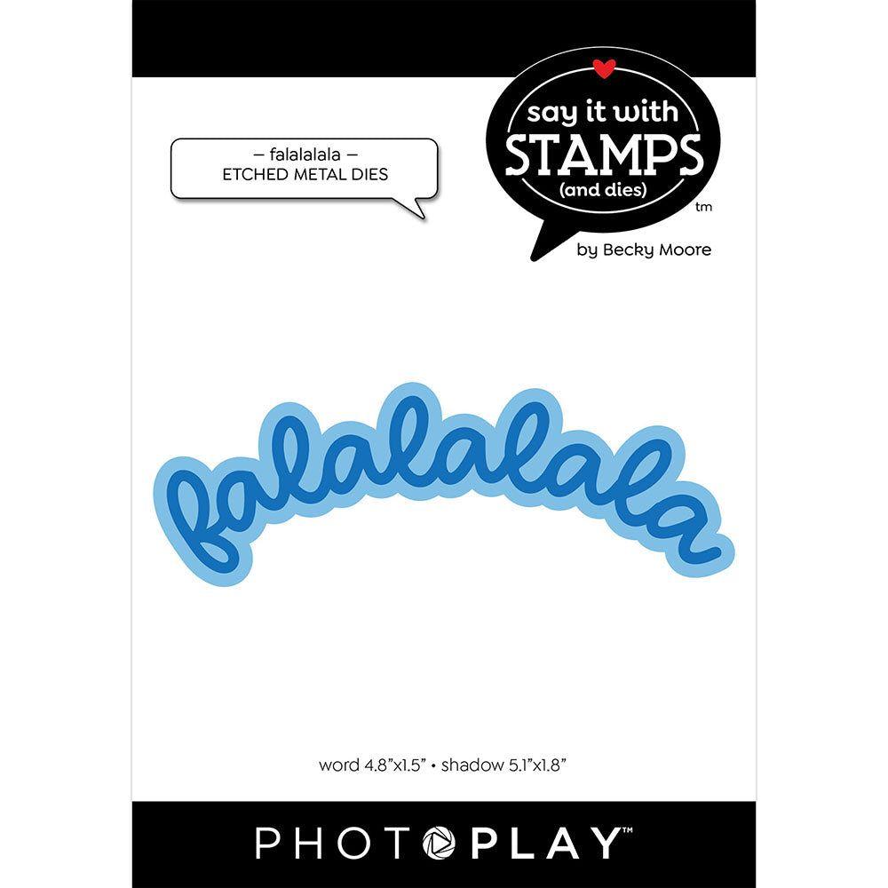 PhotoPlay Falalalala Large Phrase And Shadow Dies sis4184