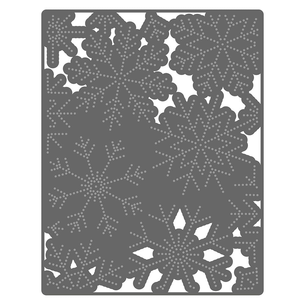 PhotoPlay Snowflake A2 Open Edge Piercing Plate sis4193 Detailed Product View