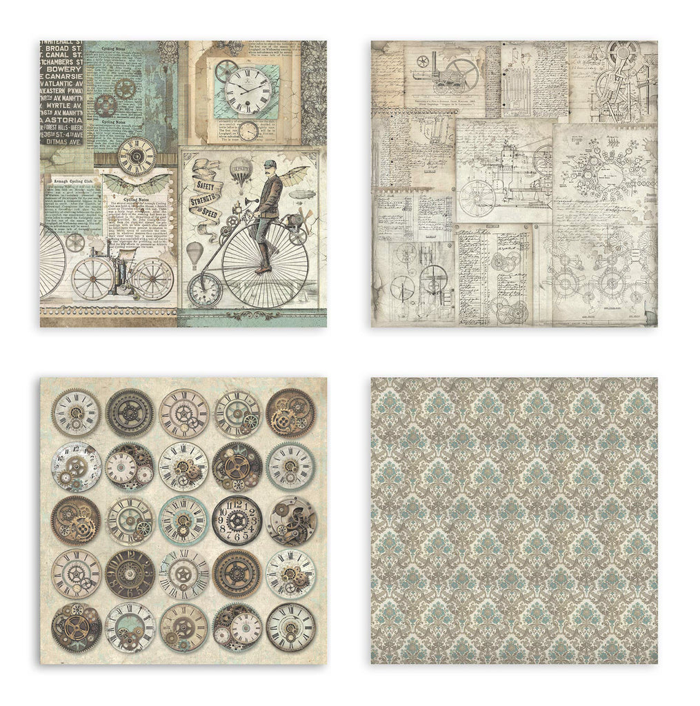 Stamperia Voyages Fantastiques Fabric Sheets sbplt22 designs
