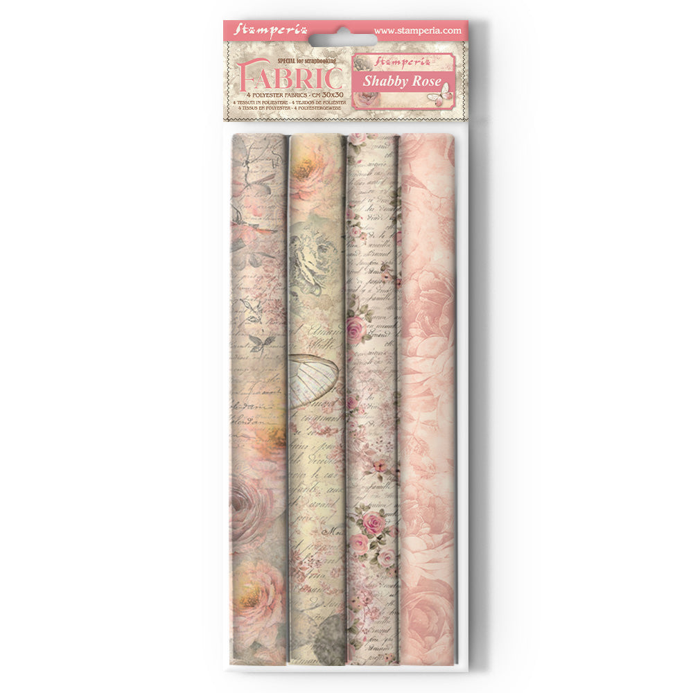 Stamperia Shabby Rose Fabric Sheets sbplt29