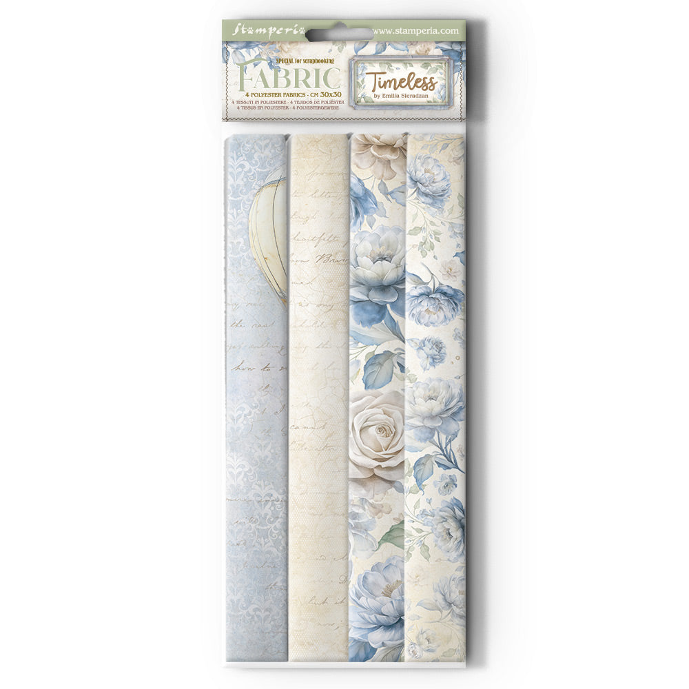 Stamperia Timeless 12x12 Fabric Sheets sbplt46