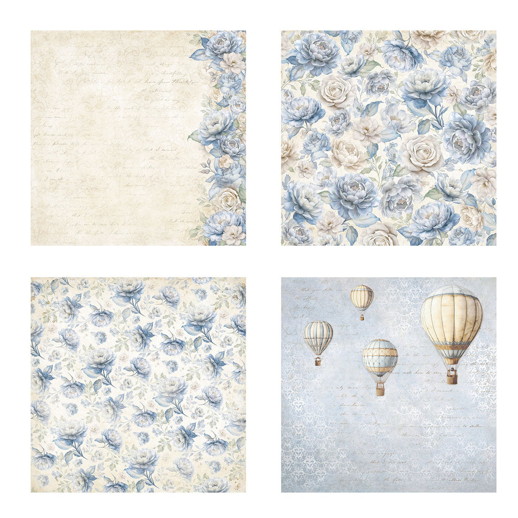 Stamperia Timeless 12x12 Fabric Sheets sbplt46
