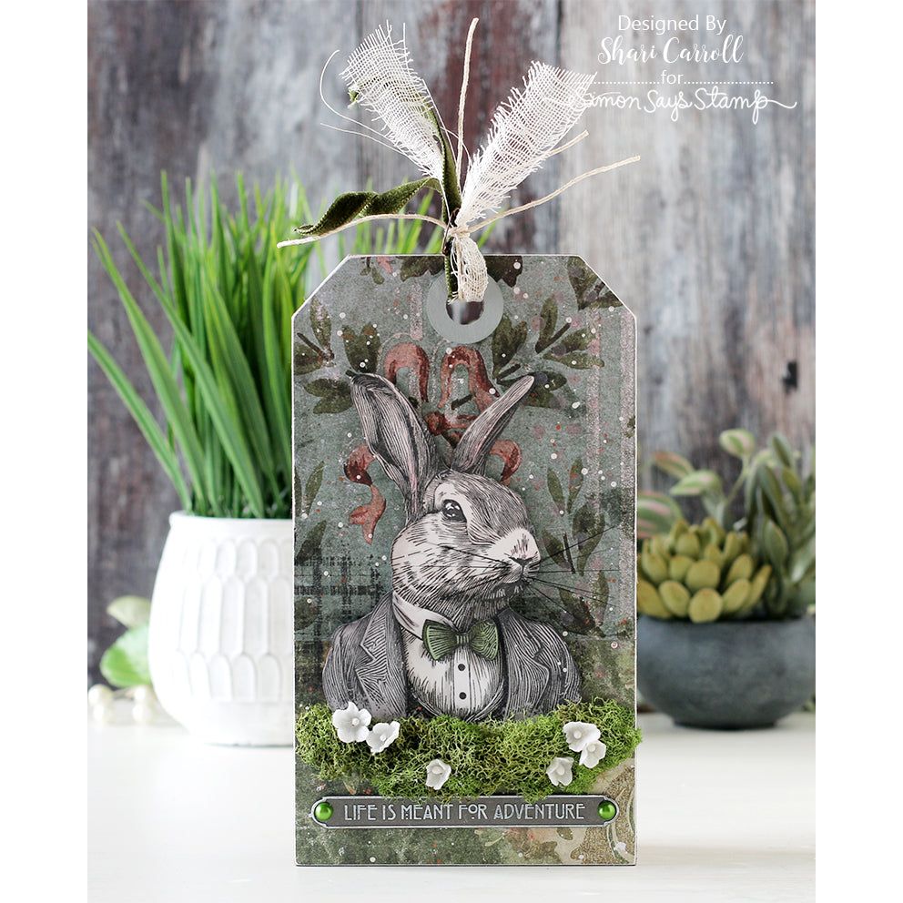 PREORDER Simon Says Stamp Tim Holtz Mr. Rabbit Bundle setmr24 Spring Tag | color-code:ALT04