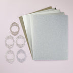 Spellbinders Silver Assortment Treasured Cardstock Pack scsp-002 cuts
