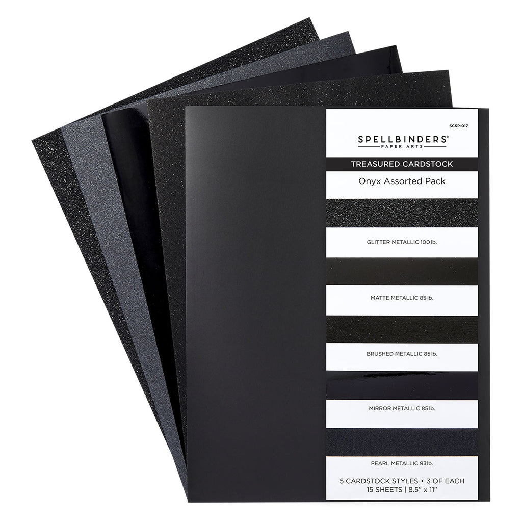Spellbinders Onyx Assorted Treasured Cardstock scsp-017