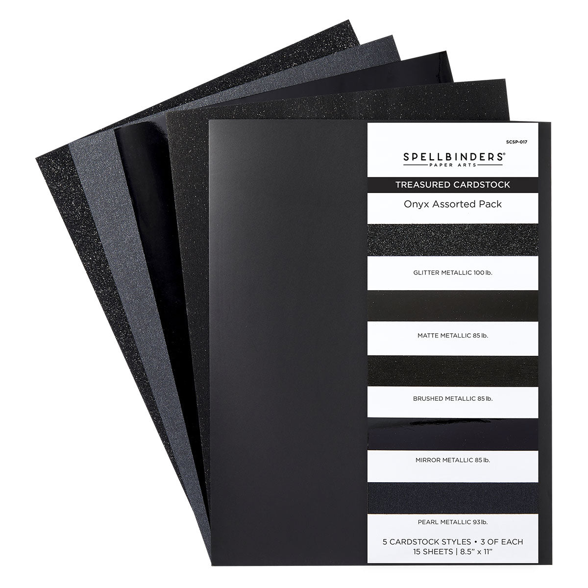 Spellbinders Onyx Assorted Treasured Cardstock scsp-017