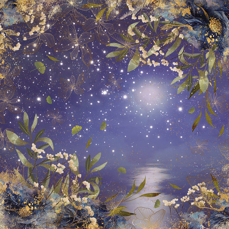 Crafter's Companion Bella Luna 6 x 6 Paper Pad sd-bl-pad6 Mystical Evening Ocean