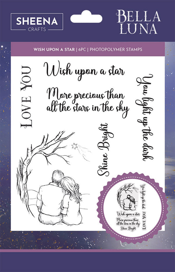 Crafter's Companion Wish Upon A Star Clear Stamps sd-bl-stp-wuas