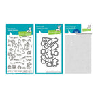 Lawn Fawn Cheesy Christmas Stamps Dies Coloring Stencils Set