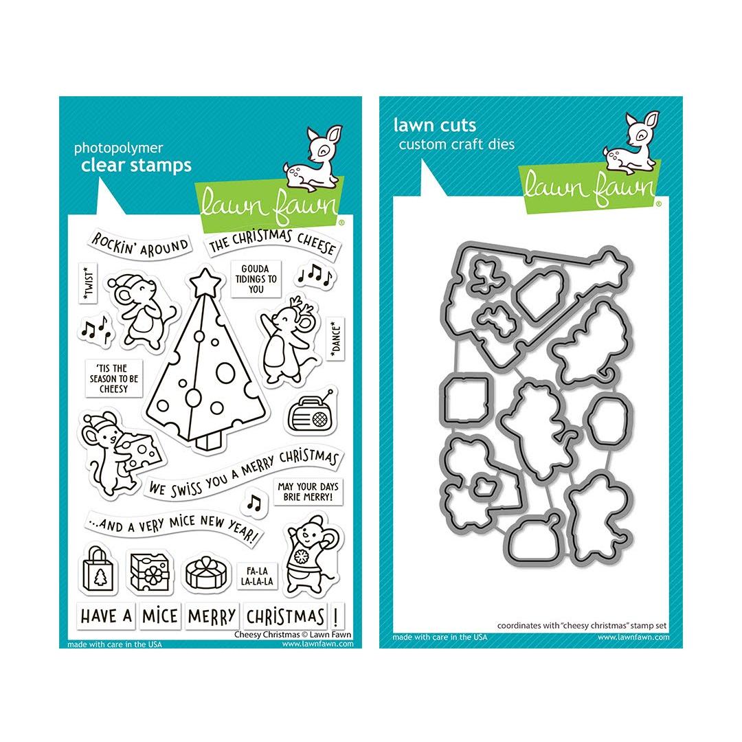 Lawn Fawn Cheesy Christmas Stamps and Dies Set