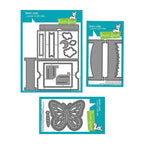 Lawn Fawn Set Ta-Da! Diorama! Plus Butterfly and Grass Add Ons Dies