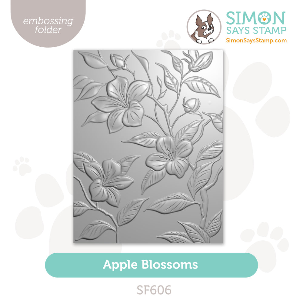 Simon Says Stamp Apple Blossom Embossing Folder Simon Says Stamp Apple Blossom Embossing Folder