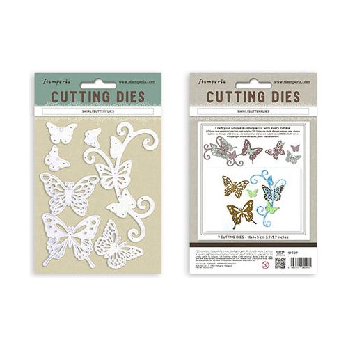 Stamperia Swirly Butterflies A6 Dies sft07