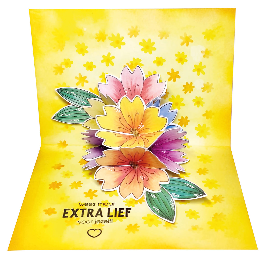 Studio Light Floral Pop-Up Clear Stamps & Dies Bundle yellow flowers