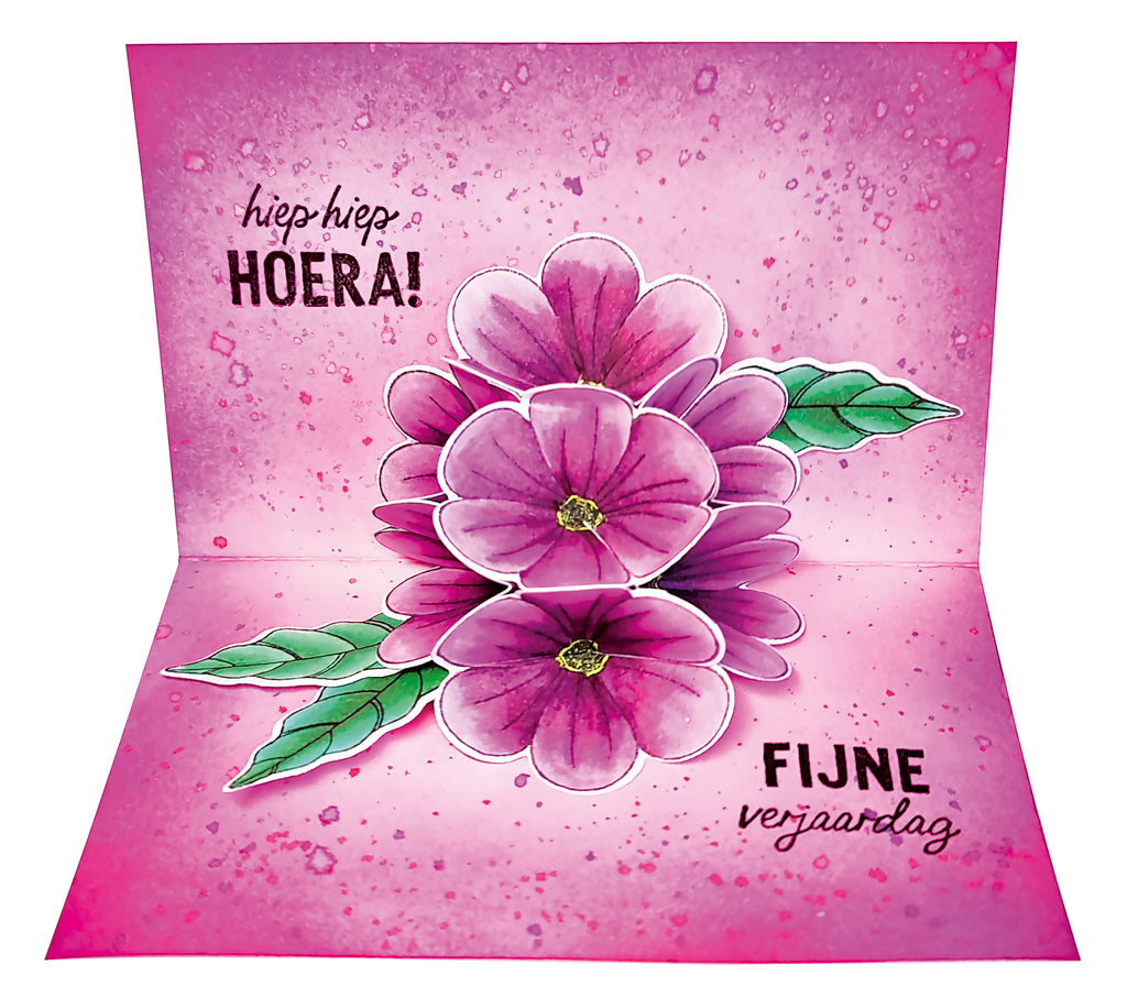 Studio Light Floral Pop-Up Clear Stamps Essentials sl-es-stamp634 pink flowers