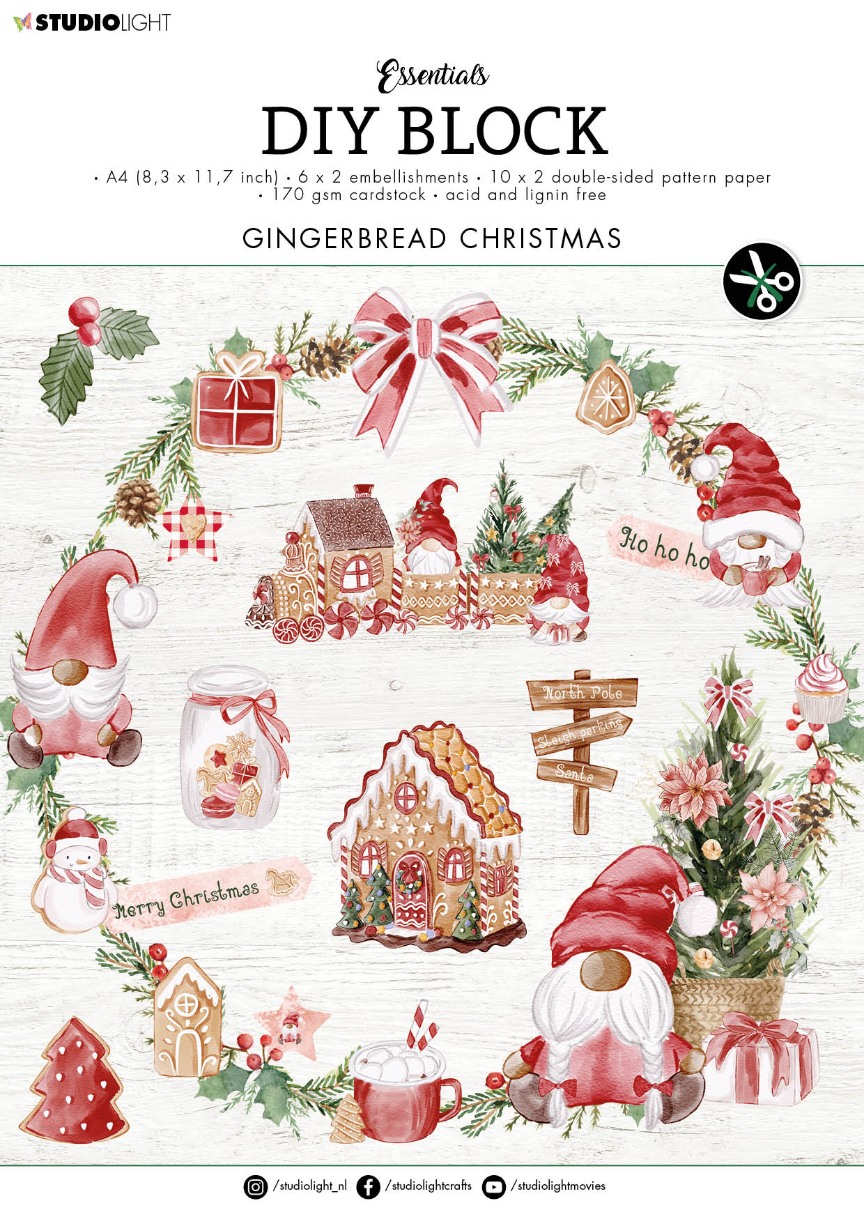DIY Popsicle Stick Gingerbread House Ornaments - Studio DIY