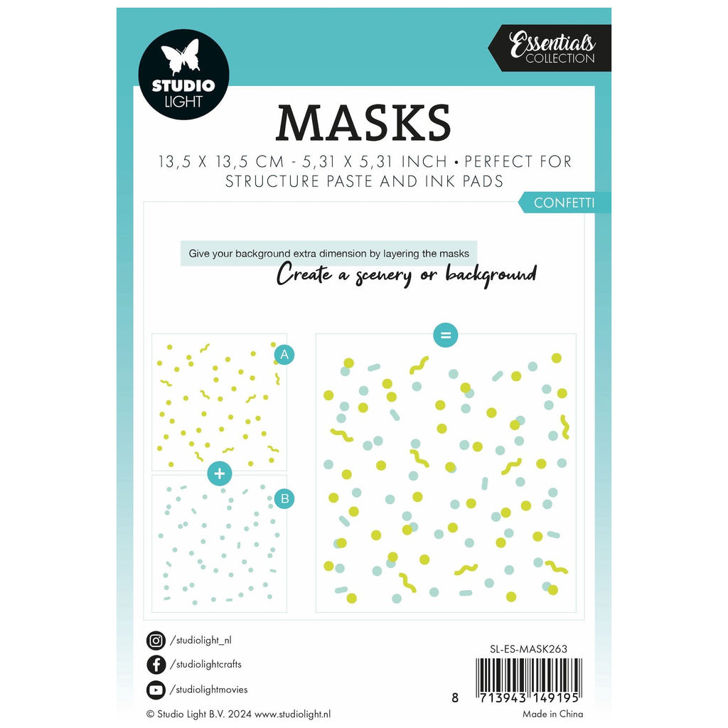 Studio Light Confetti Masks sl-es-mask263 package back