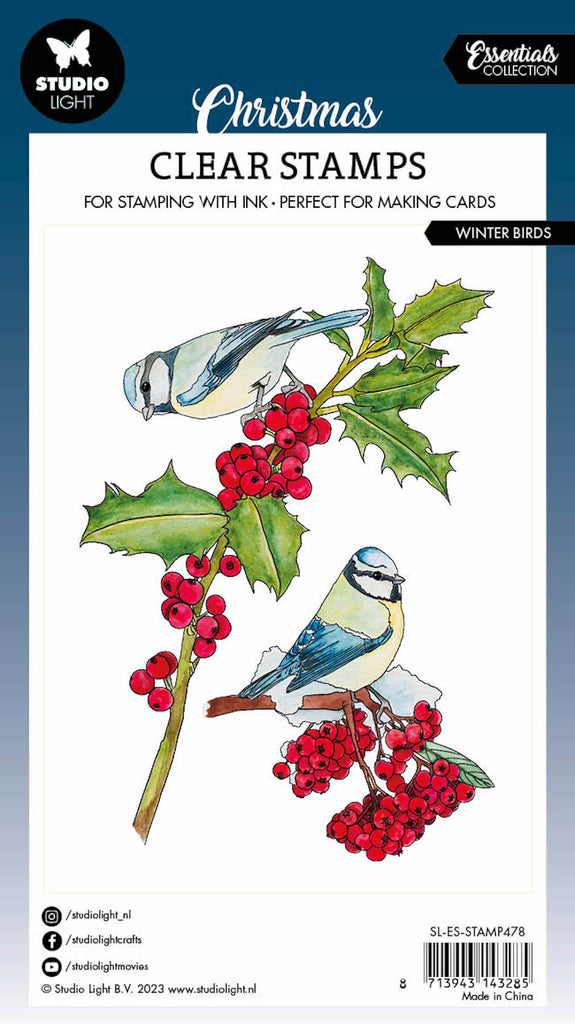 Studio Light Winter Birds Essentials Clear Stamps sl-es-stamp478