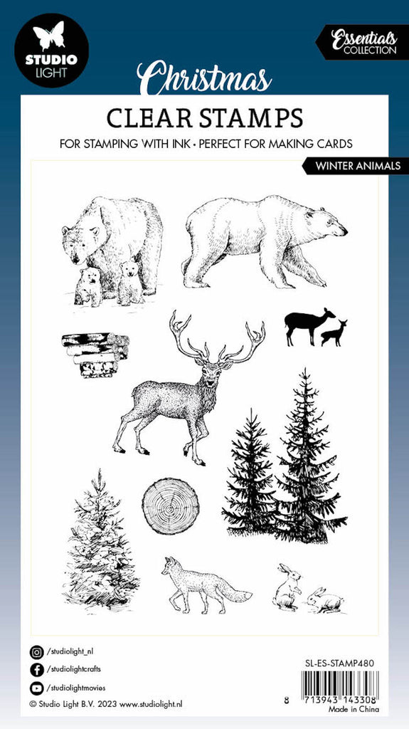 Studio Light Winter Animals Essentials Clear Stamps sl-es-stamp480