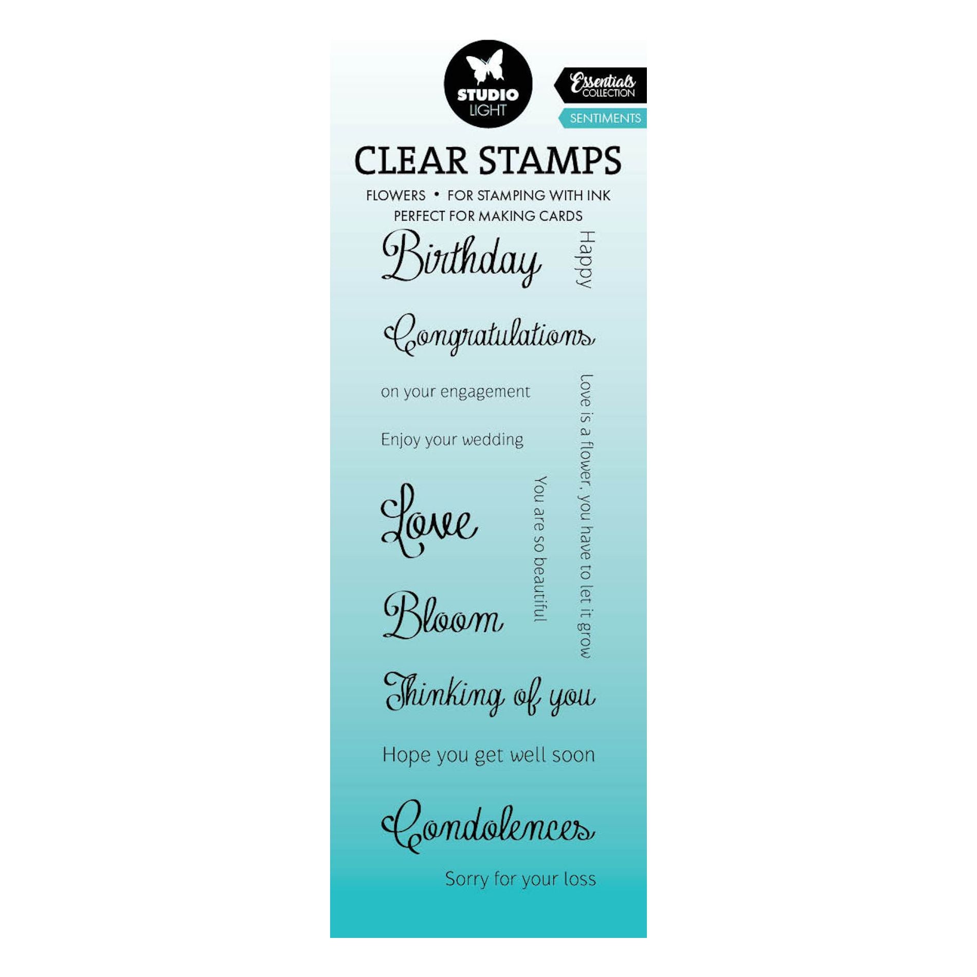 Studio Light Sentiments Clear Stamps sl-es-stamp589