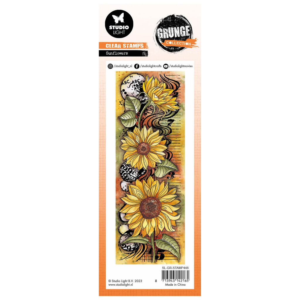 Studio Light Sunflower Clear Stamp sl-gr-stamp448 sample