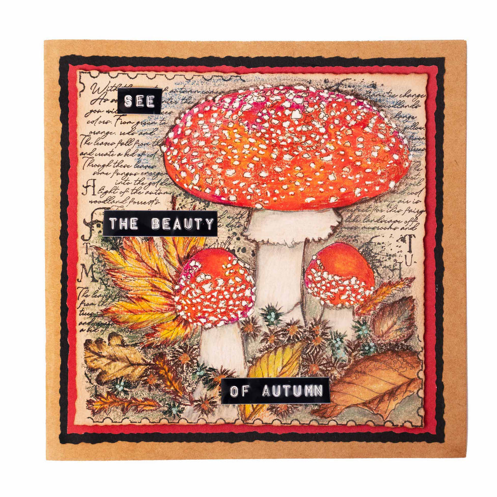 Studio Light Forest Mushrooms Clear Stamp sl-gr-stamp453 mushroom card
