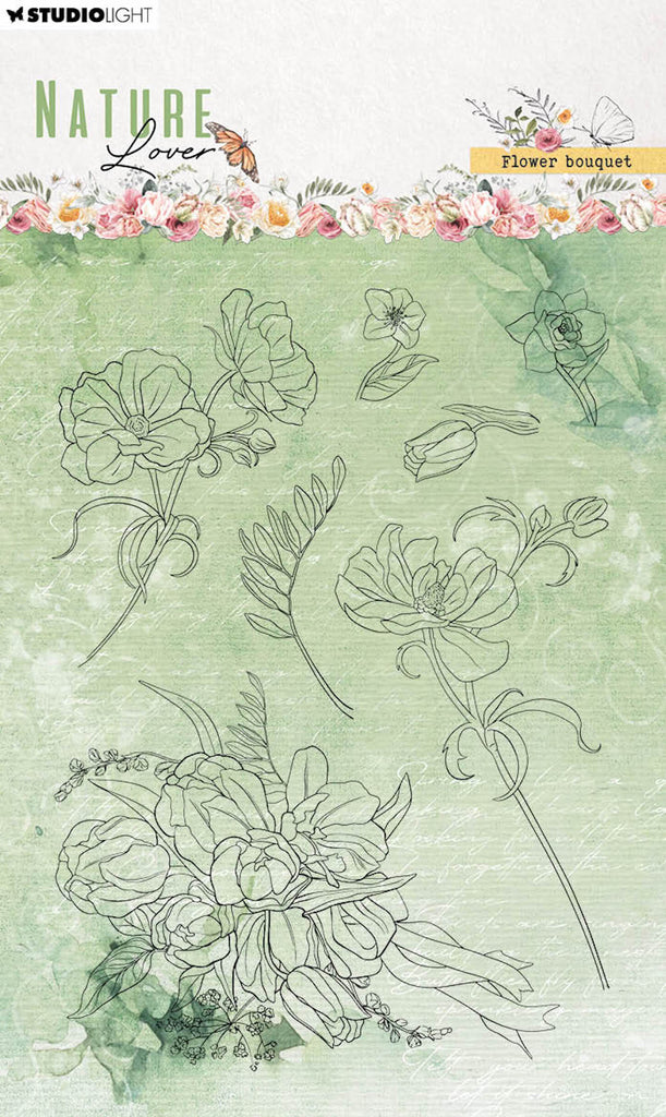 Studio Light Flower Bouquet Clear Stamps sl-nl-stamp592