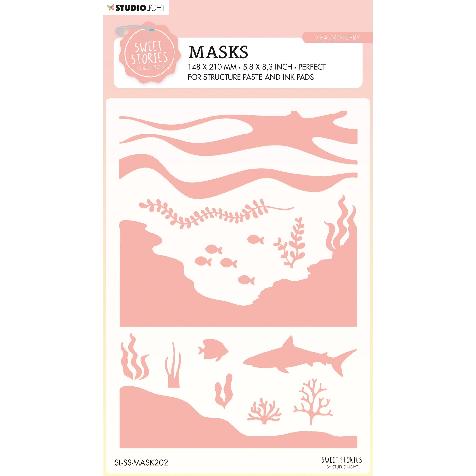 Studio Light Sea Scenery Stencil sl-ss-mask202