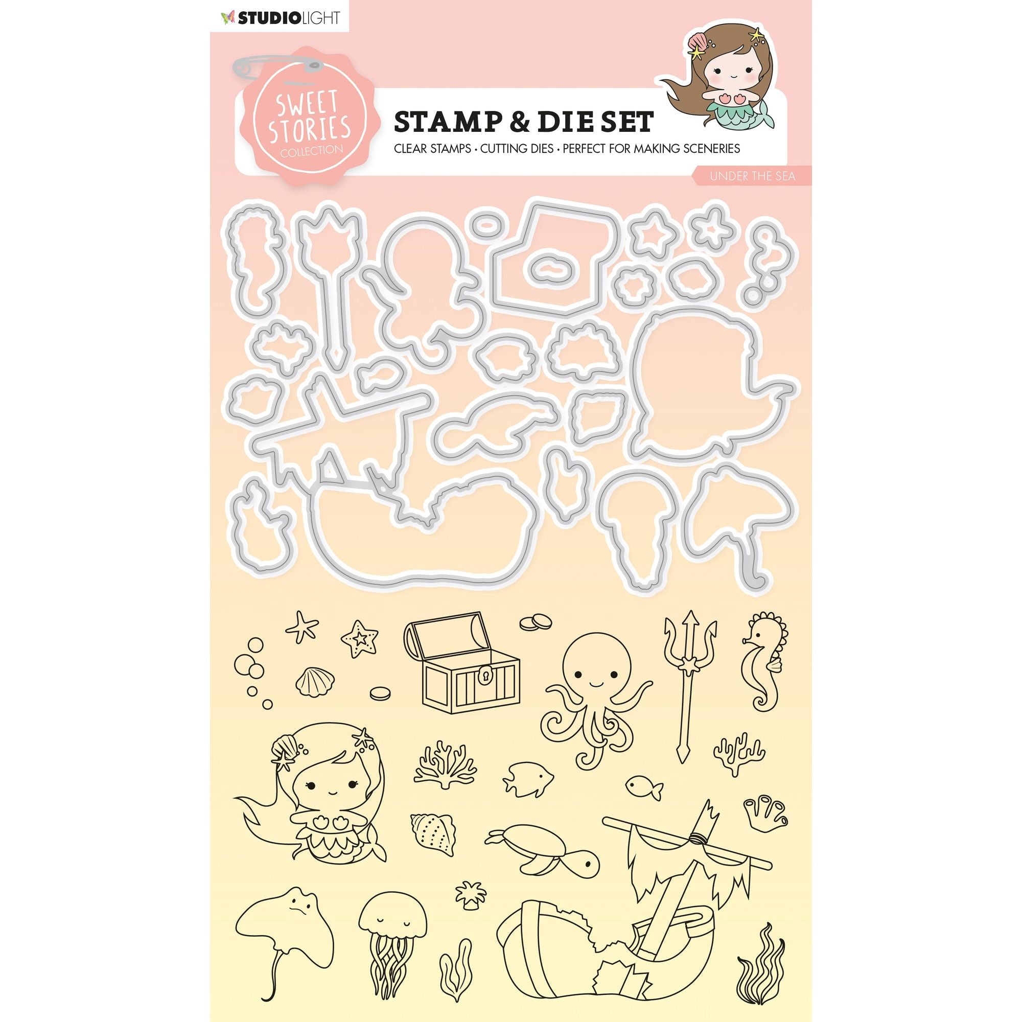 Studio Light Under The Sea Stamp and Die Set sl-ss-scd57