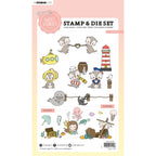 Studio Light Sea Shore Stamp and Die Set sl-ss-scd58 package back sample