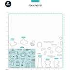 Studio Light Sea Shore Stamp and Die Set sl-ss-scd58 dimensions