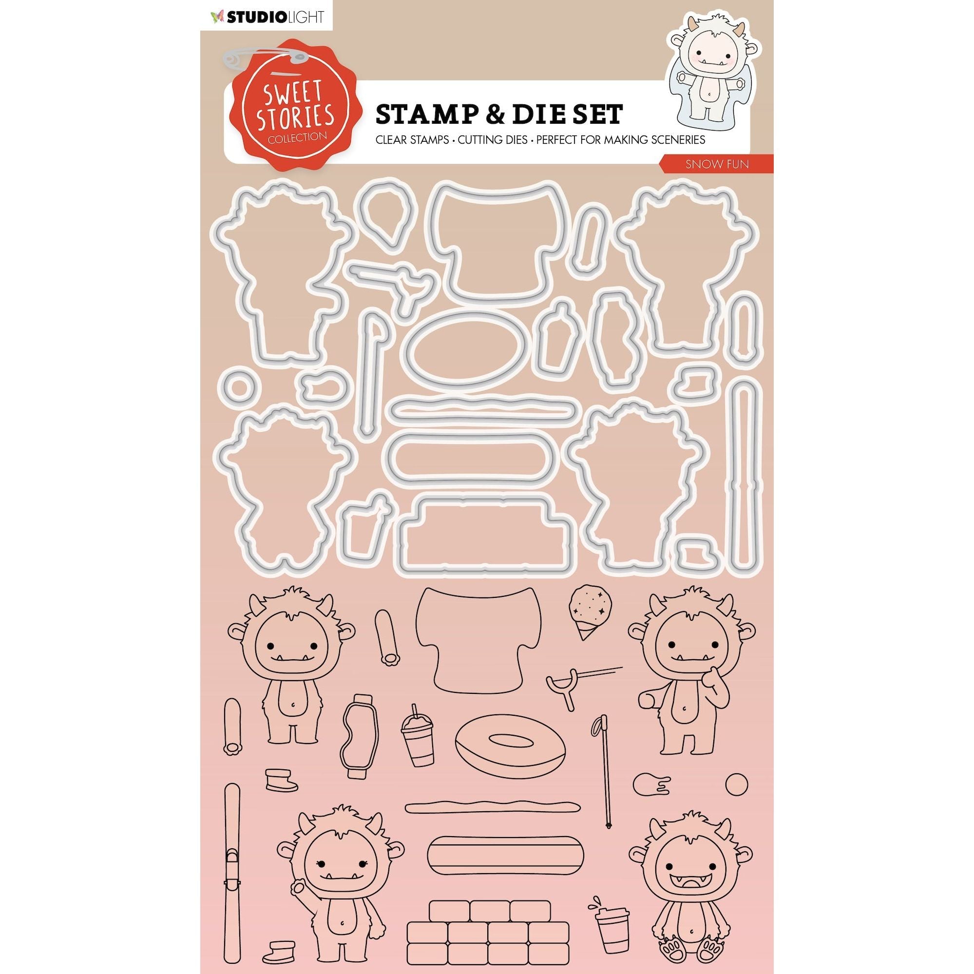 Studio Light Snow Fun Stamp and Die Set sl-ss-scd66