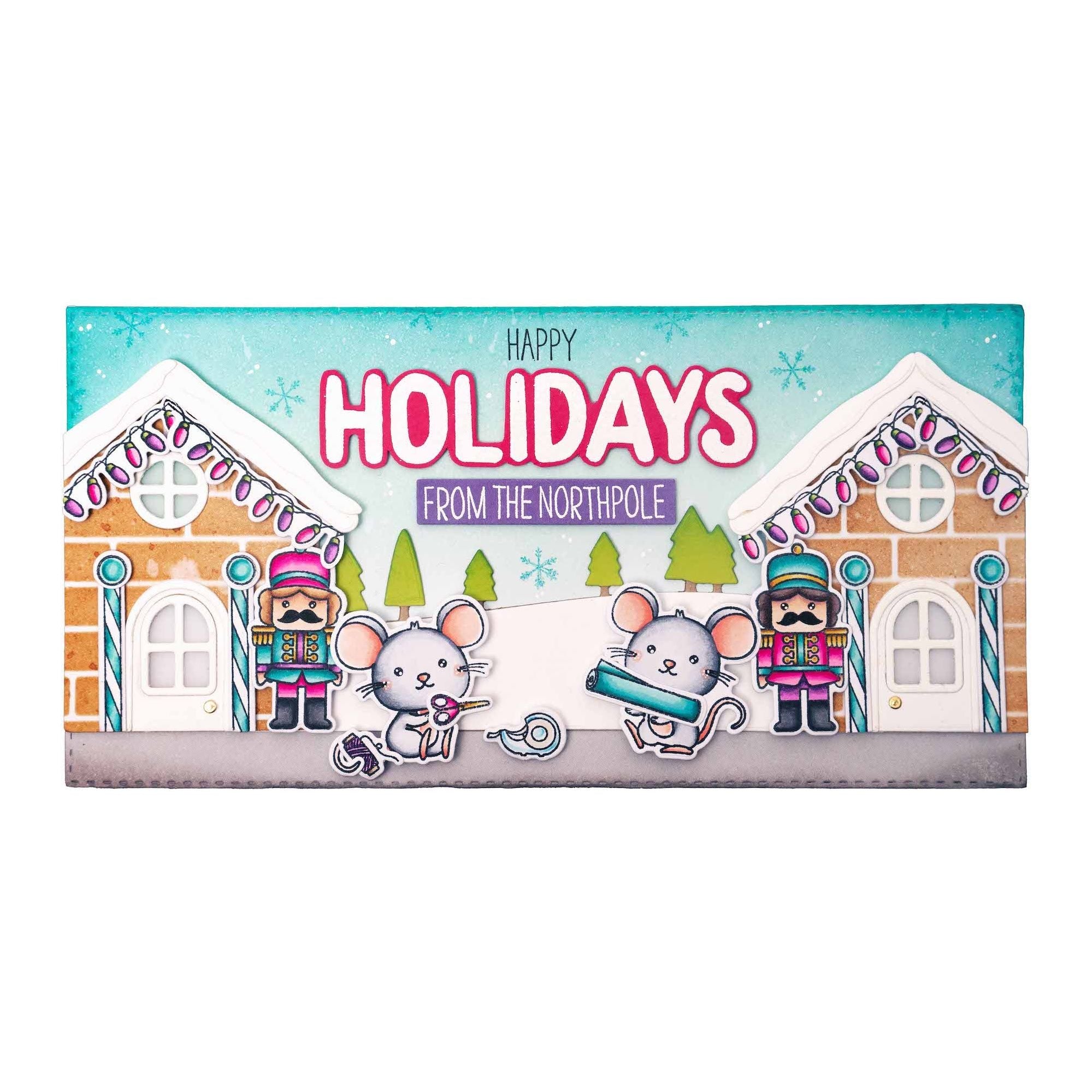 Studio Light Christmas Crew Stamp and Die Set sl-ss-scd67 holidays card