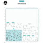 Studio Light Christmas Crew Stamp and Die Set sl-ss-scd67 dimensions
