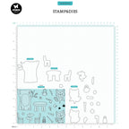 Studio Light Outdoorsy Stamps and Dies sl-ss-scd74 sizes