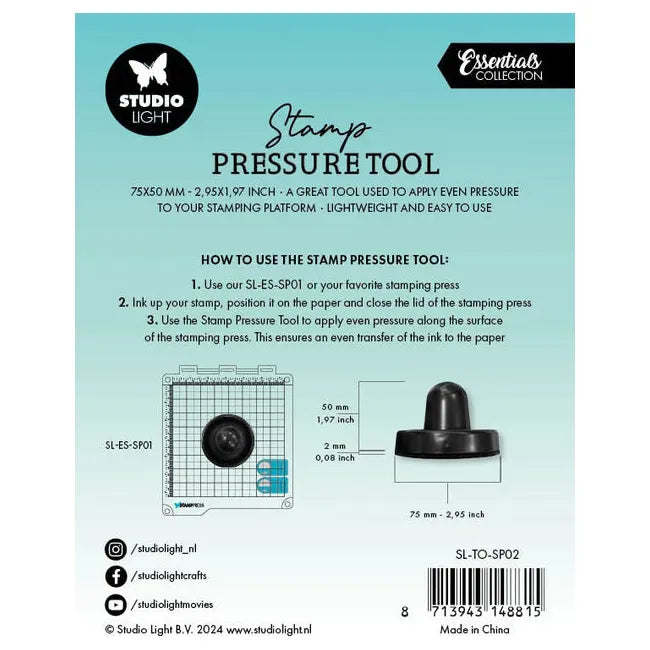 Studio Light Stamp Pressure Tool Black sl-to-sp02 package back