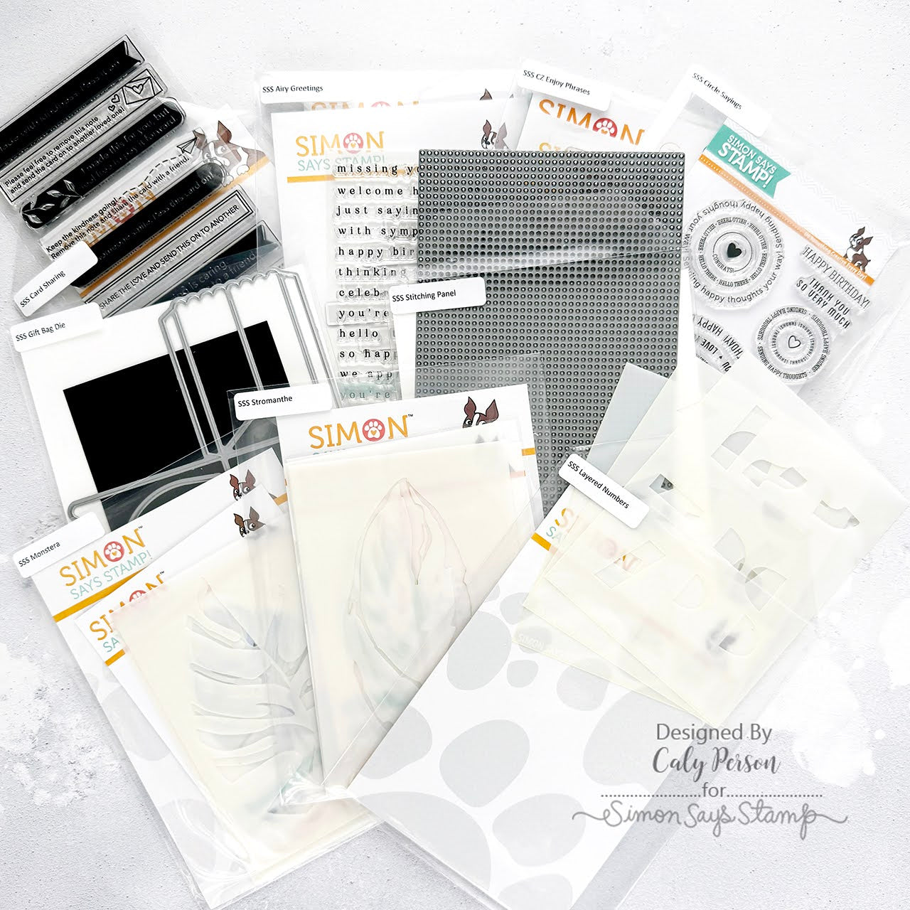 Simon Says Stamp! Simon Says Stamp 7.375 x 5.75 Clear STORAGE SLEEVES 50 Pack SLV50