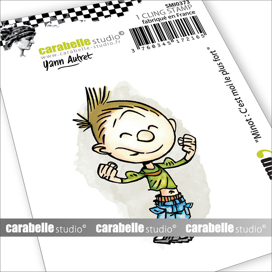 Carabelle Studio Minot : C'est Moi Le Plus Fort Small Cling Stamp smi0373