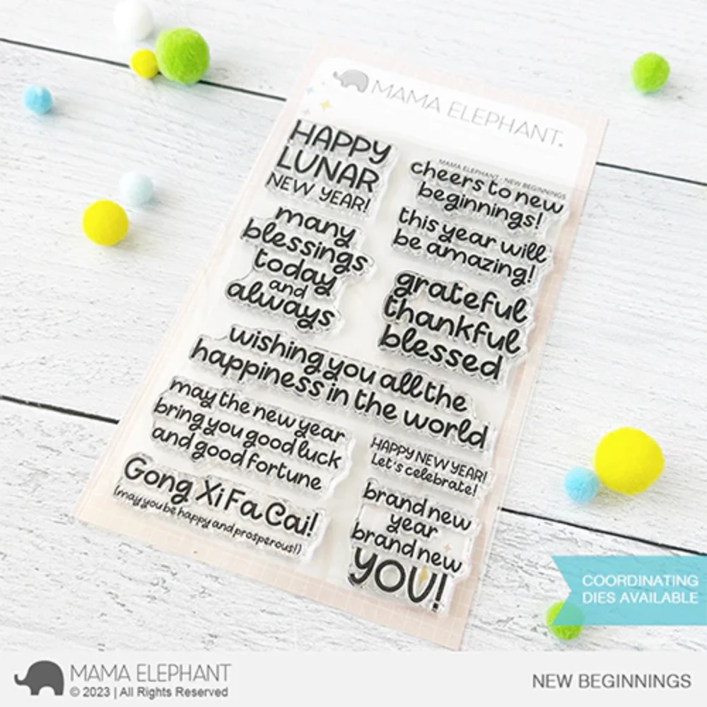 Mama Elephant Clear Stamps New Beginnings