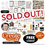 Sold out Limited Edition Simon Says Stamp Tim Holtz Collector's Laboratory Kit + Halloween LIVE CLASS ckhl26