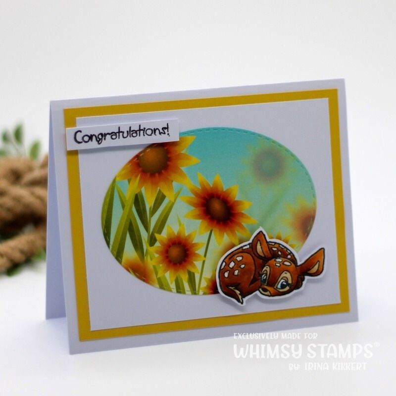 Whimsy Stamps Critter Babies Clear Stamps C1418 Congratulations