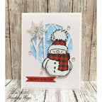 Penny Black Rubber Stamp SNOWY 2521K happy winter